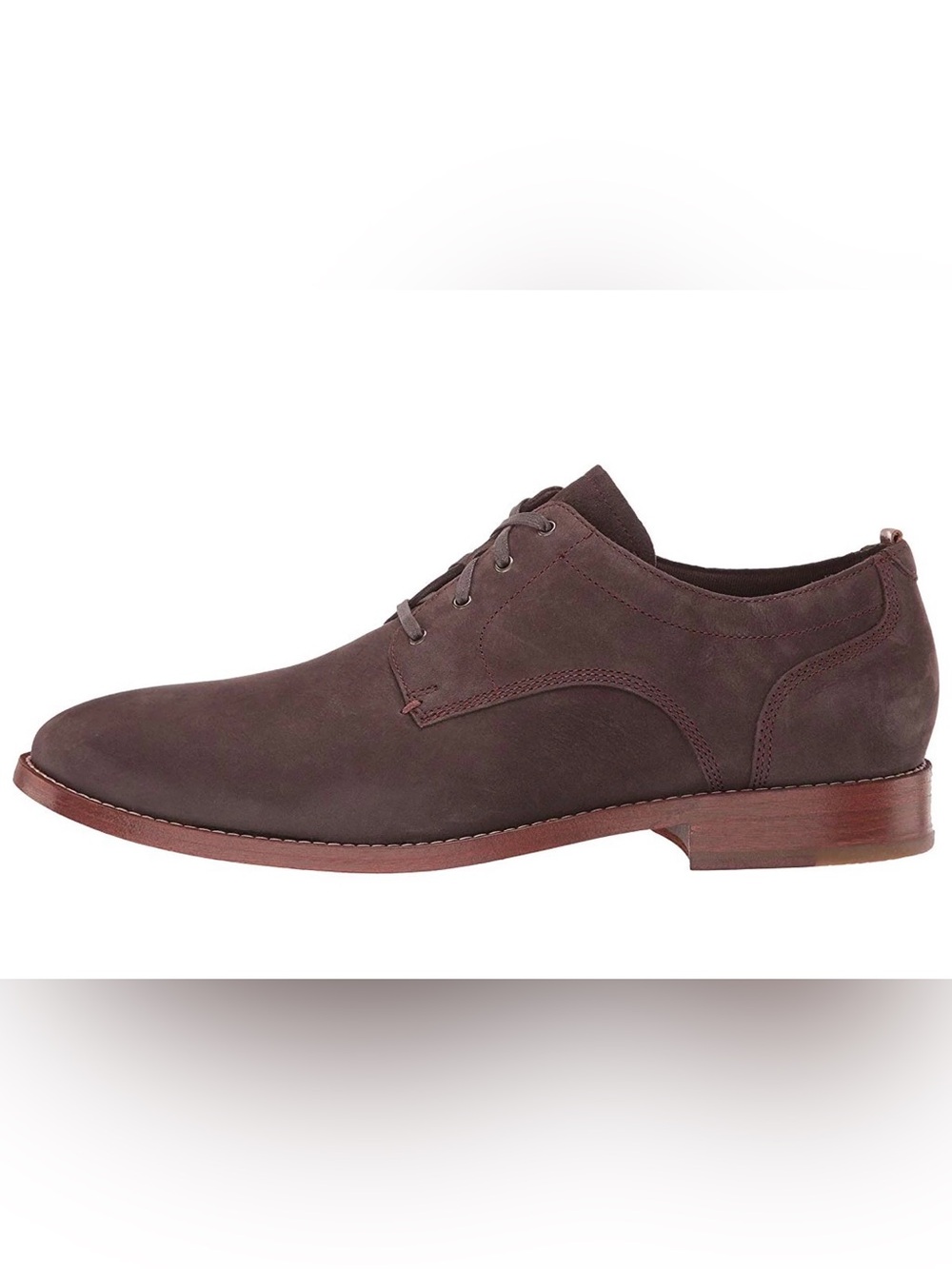 Cole Haan Feathercraft Grand Blucher Oxford Brown Suede Dress Shoes Men Size 9.5
